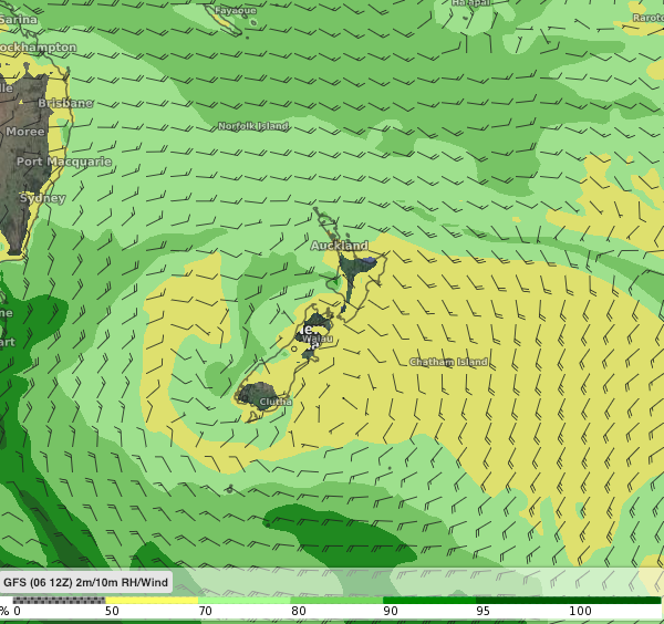 Humid weather coming to NZ as tropics spread south towards us